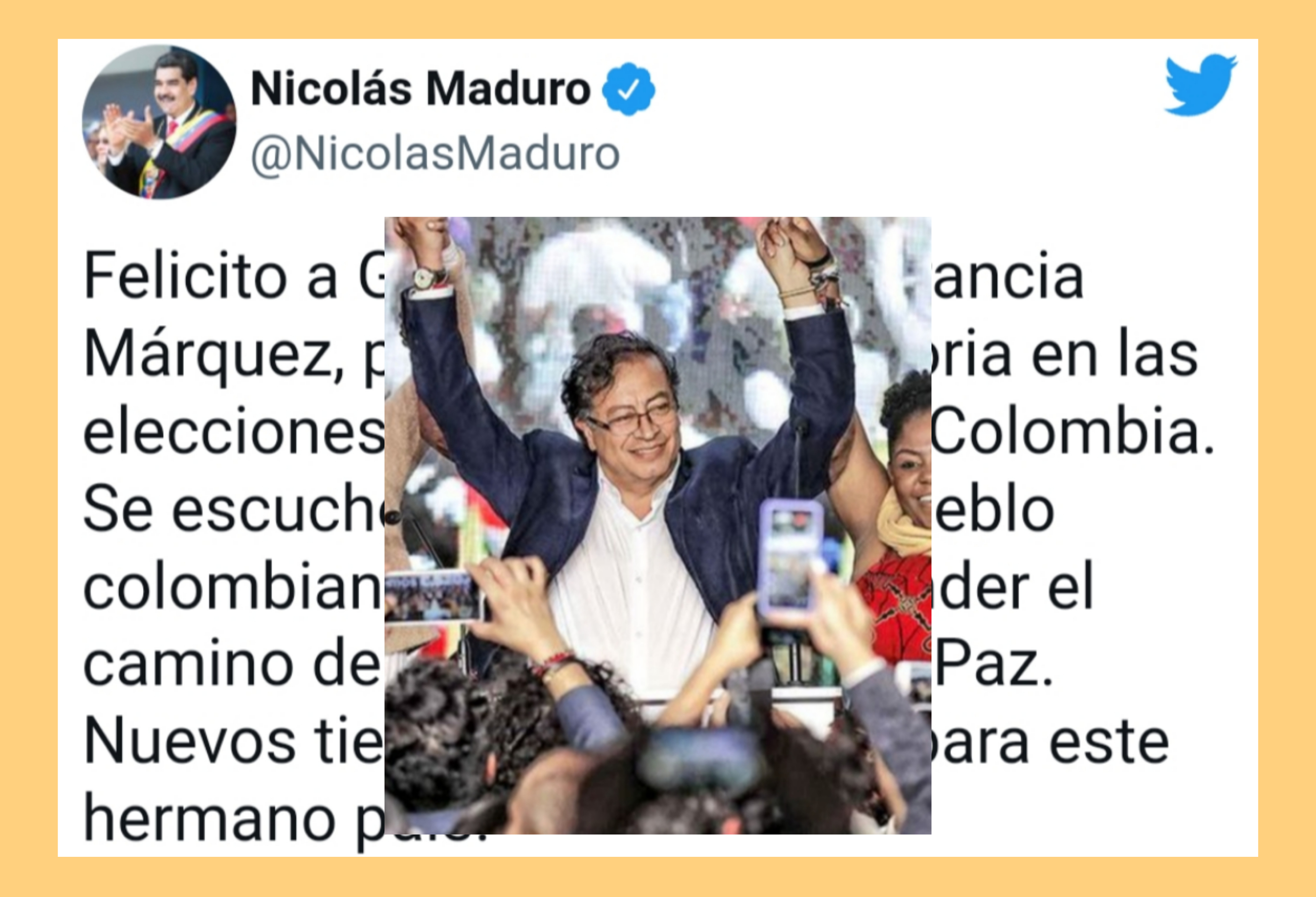 Maduro le pide a Petro trabajar para restablecer relaciones