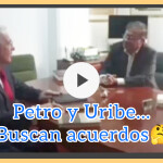 Uribe y Petro se reunieron, participó también el hombre del sombrero Alirio Barrera.